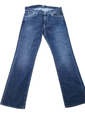 7 For All Mankind Men's Bootcut Jeans 'A' Pkt Blue